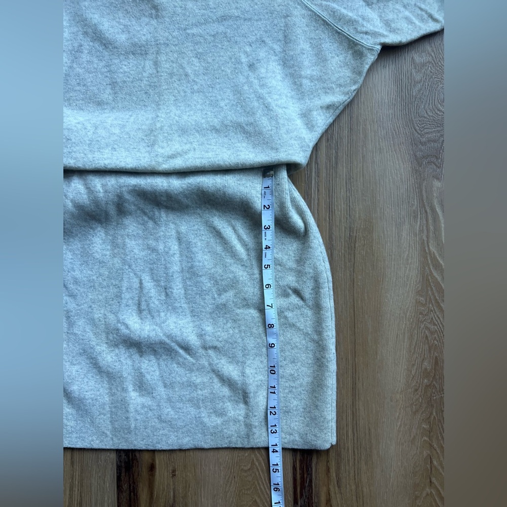 Reiss Alexa Cashmere Wool Blend Sweater Dress Grey Cream Marled Size Small - Picture 13 of 16